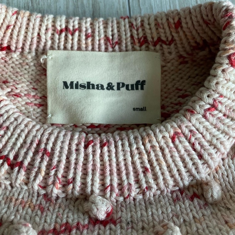 Misha & Puff Adult Crewneck Sweater Poppy Confetti - Picture 2 of 4